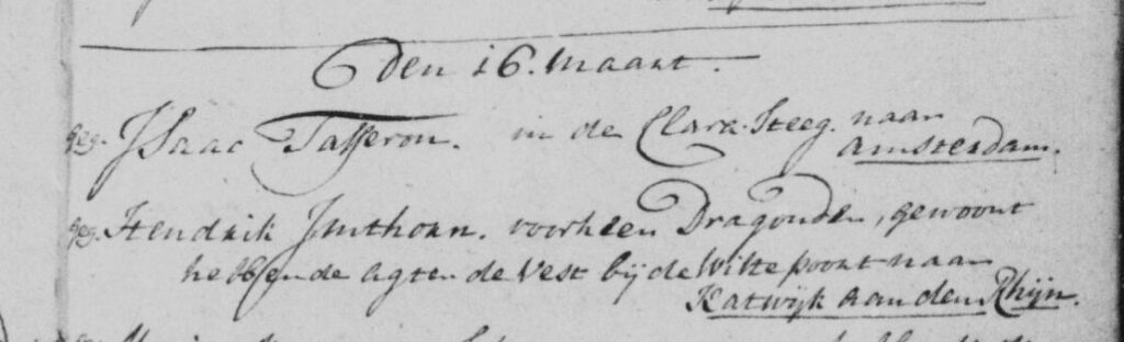 attestatie 16.3.1783