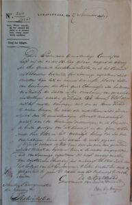 Brief van de gouverneur 27-11-1826